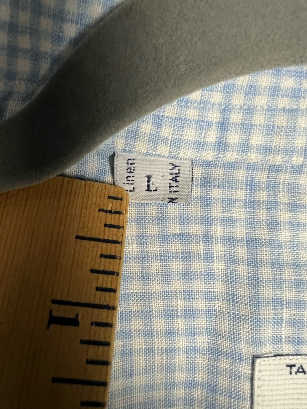 Brioni Light Blue Micro-Check Short-Sleeve Button-Down Shirt Size L - Picture 3 of 7